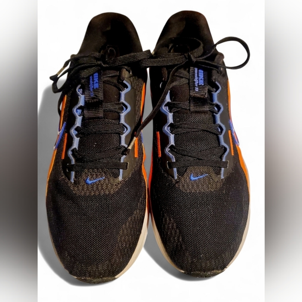 Nike Downshifter 13 Black and Orange Sneakers Men's 8½ - Picture 5 of 9